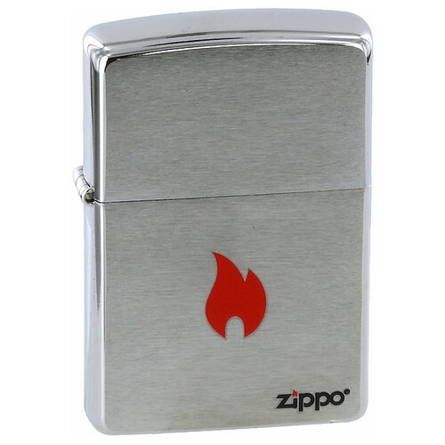    ZIPPO 200 FLAME   Brushed Chrome -  5210