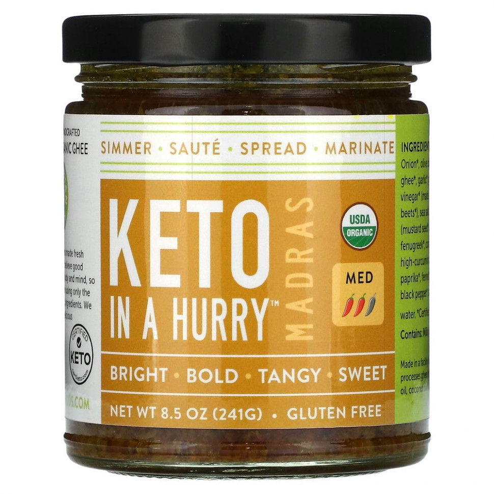 Pure Indian Foods, Madras Keto In A Hurry, Medium, 241  (8,5 )  2620