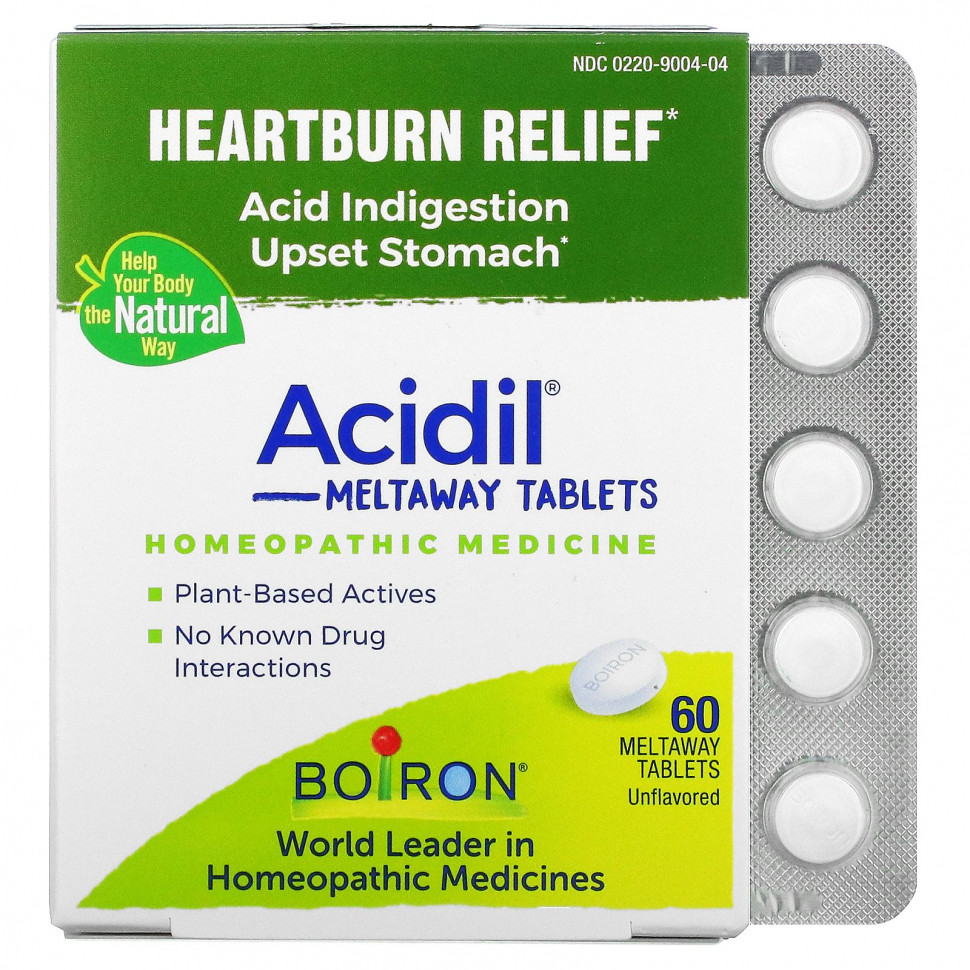  IHerb () Boiron, Acidil,  ,  , 60  Meltaway, ,    2250 