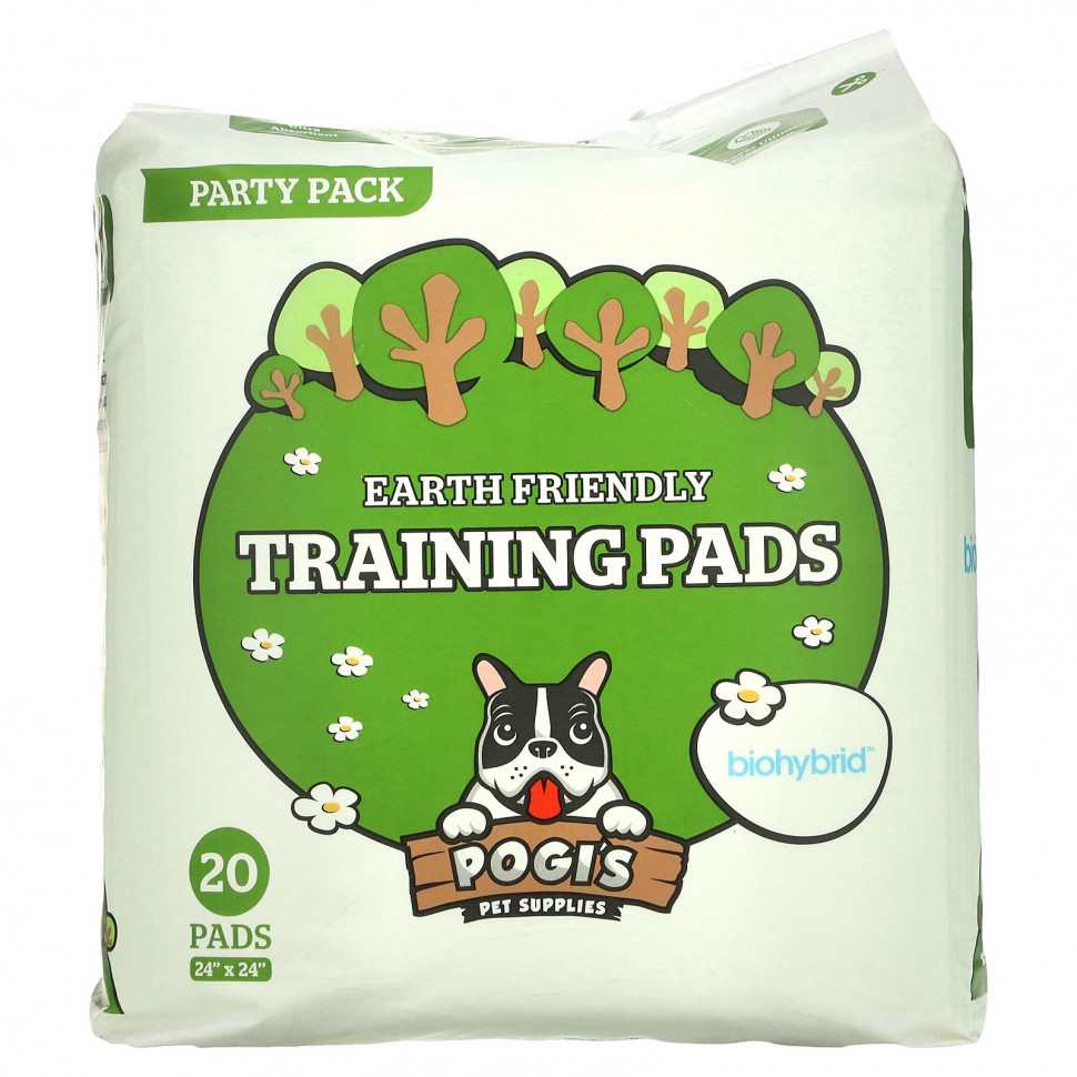 Pogi's Pet Supplies, Earth Friendly Training Pads, 20 .  3370