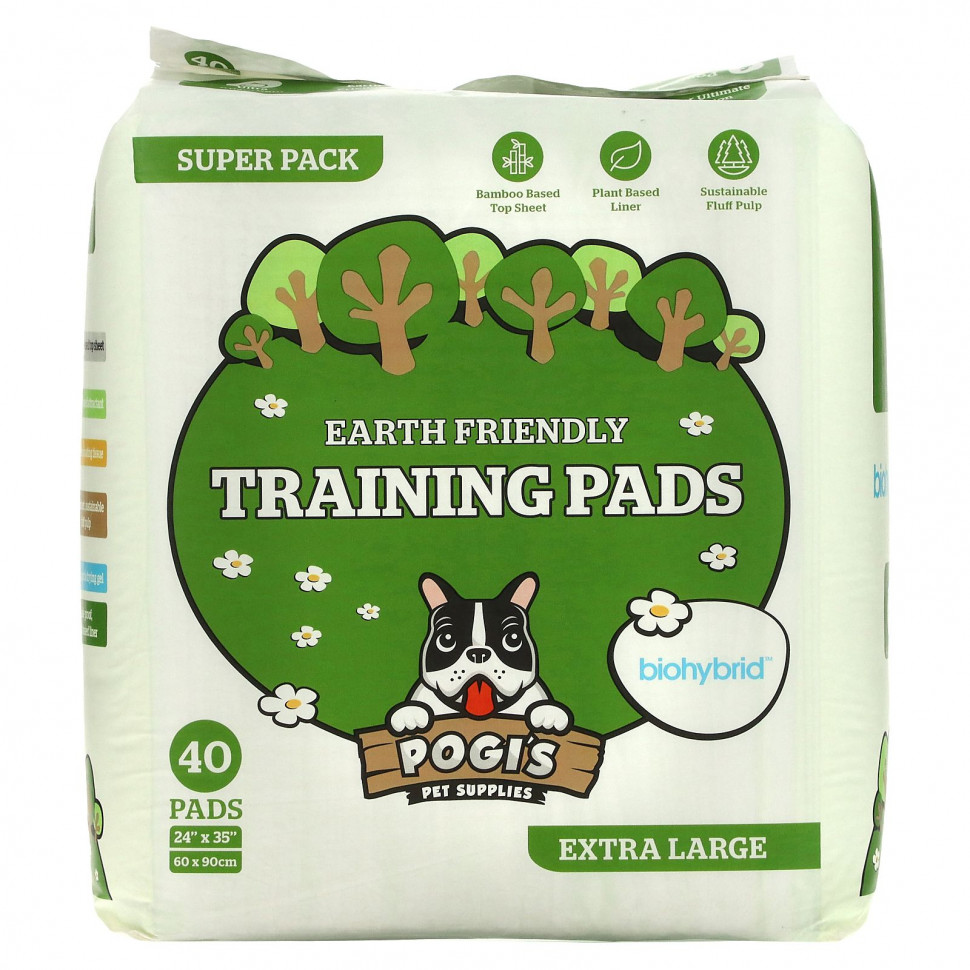 Pogi's Pet Supplies, Earth Friendly Training Pads,  , 40 .  6110