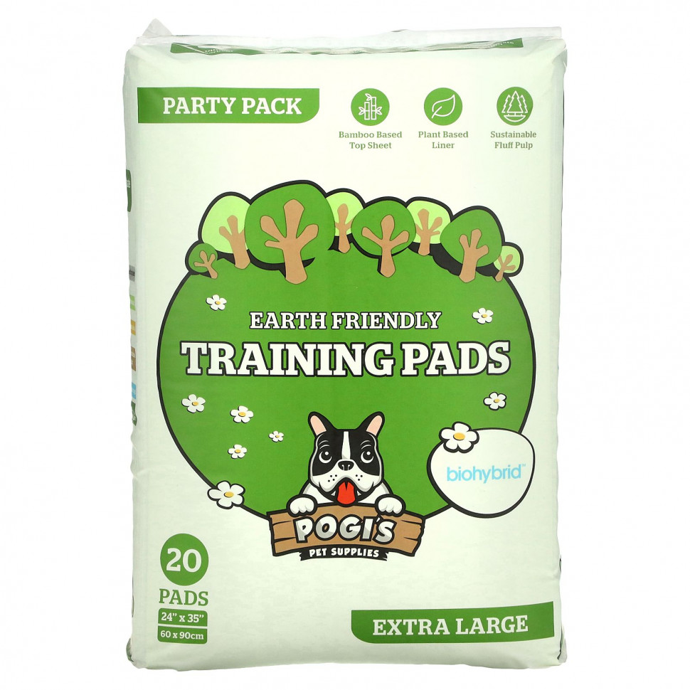 Pogi's Pet Supplies, Earth Friendly Training Pads,  , 20   4820
