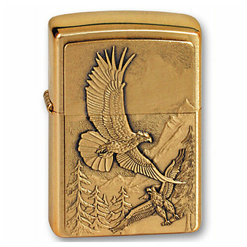  Eagles  . Brushed Brass  Zippo 20854 GS 9450