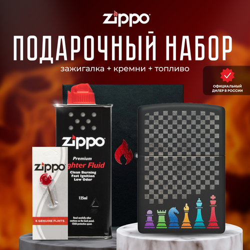  ZIPPO   (   Zippo 48662 Chess Pieces Design +  +  125  ) 8072