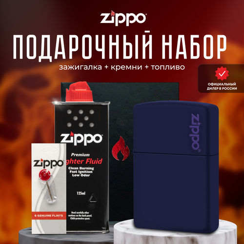  ZIPPO   (   Zippo 239ZL Classic Navy Matte Logo +  +  125  ) 6361
