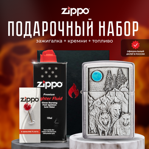  ZIPPO   (   Zippo 49295 Wolf Pack and Moon Emblem +  +  125  ) 8903