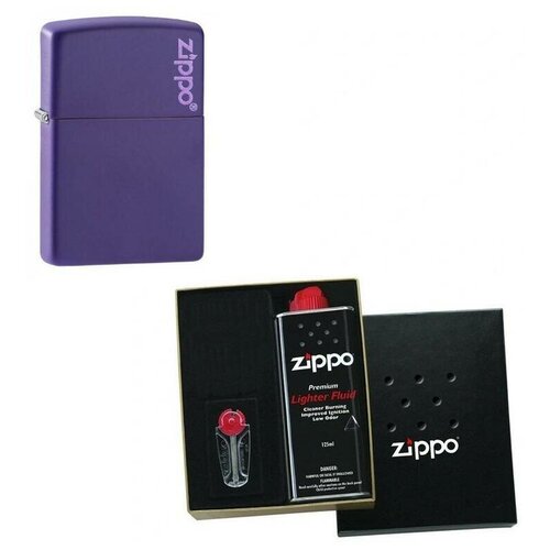 Zippo          Logo Purple Matte 125  280  8894