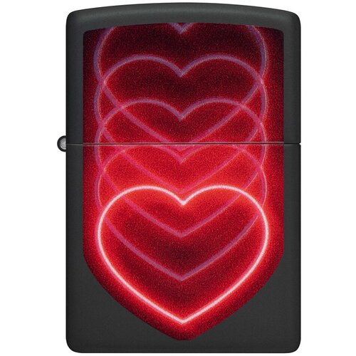    ZIPPO Classic 48593 Hearts Design   Black Light -  7440