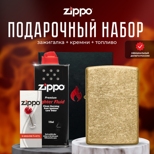  ZIPPO   (   Zippo 49477 Classic Tumbled Brass +  +  125  ) 6274