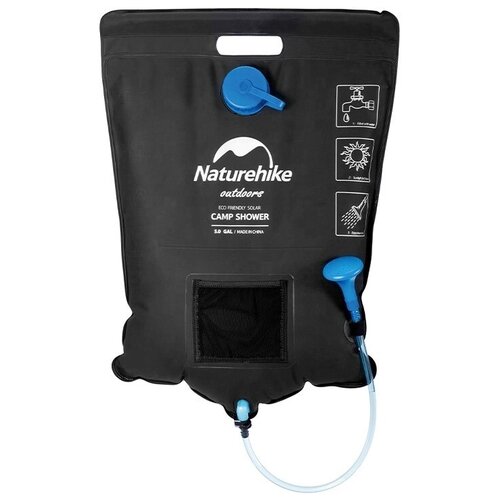   Naturehike 2022 Dawn Bath Outdoor Solar Shower Black NH21SJ032, 20  20  65  0.42  2473