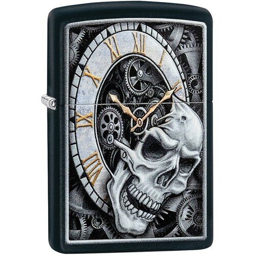  ZIPPO Skull Clock   Black Matte, /, , , 38x13x57  6570